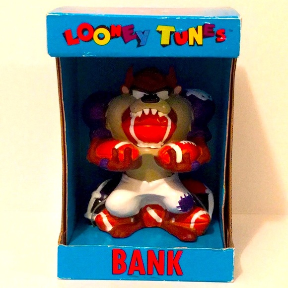 Warner Bros. Looney Toons Tazmanian Bank. NWT - Picture 2 of 6
